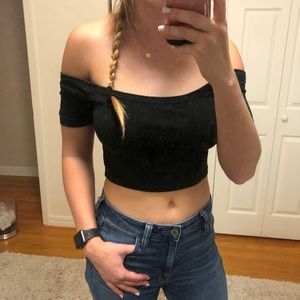 Brandy Melville black crop top one size